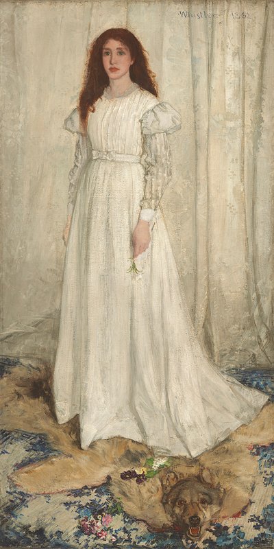 Sinfonía en Blanco, No. 1: La Chica Blanca, 1862 de James Abbott McNeill Whistler